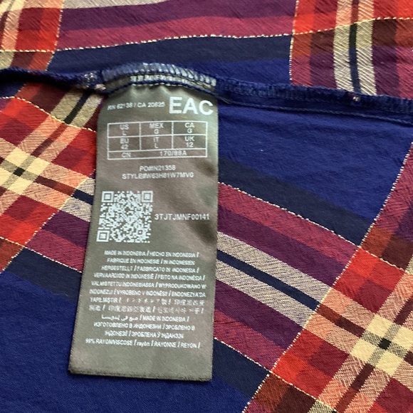 GUESS Blue Striped Cardigan Size Large - Picture 6 of 7